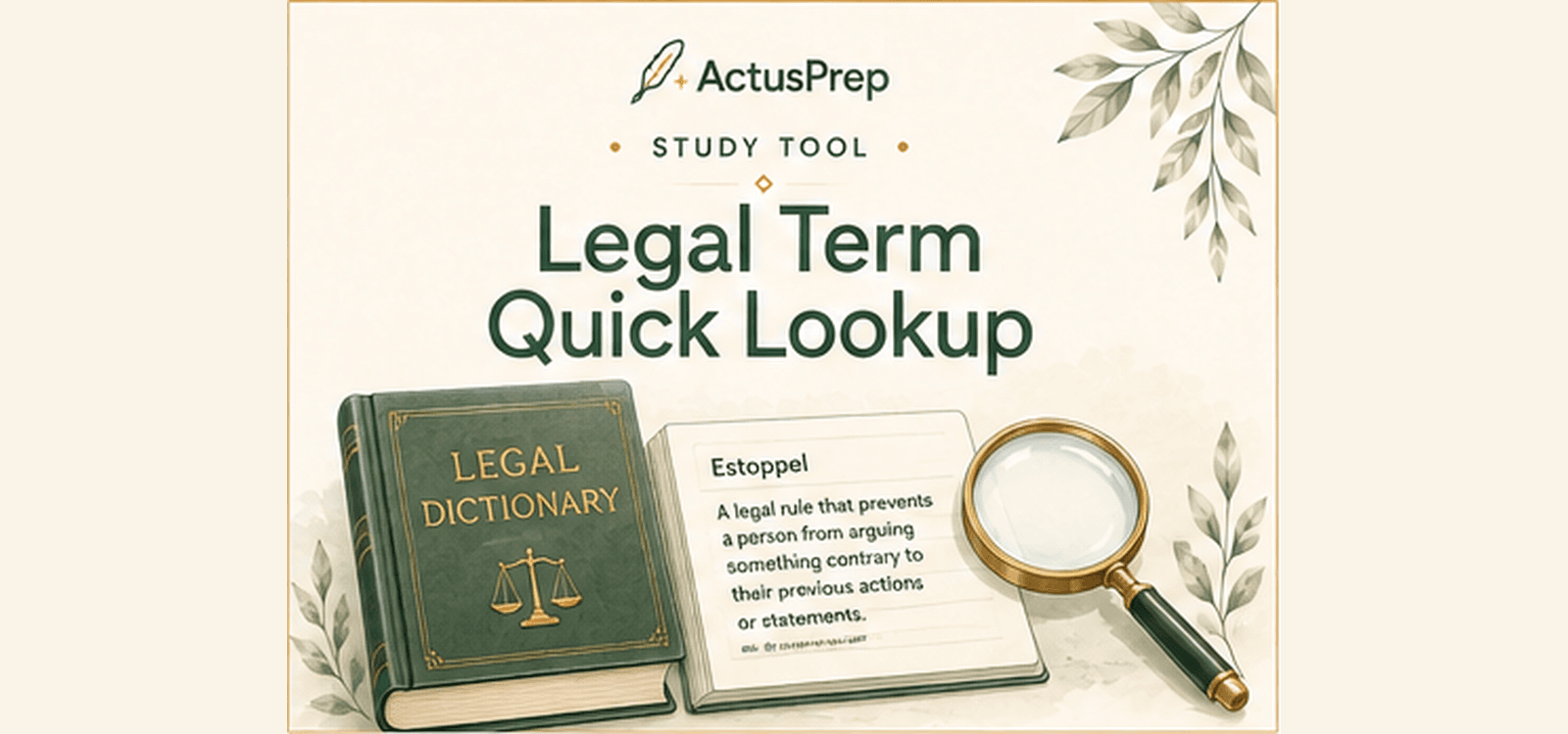Legal Term Lookup Study Tool cover