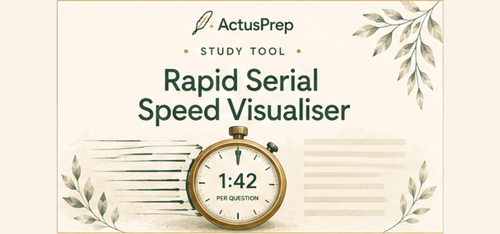 Rapid Serial Speed Visualiser Study Tool cover