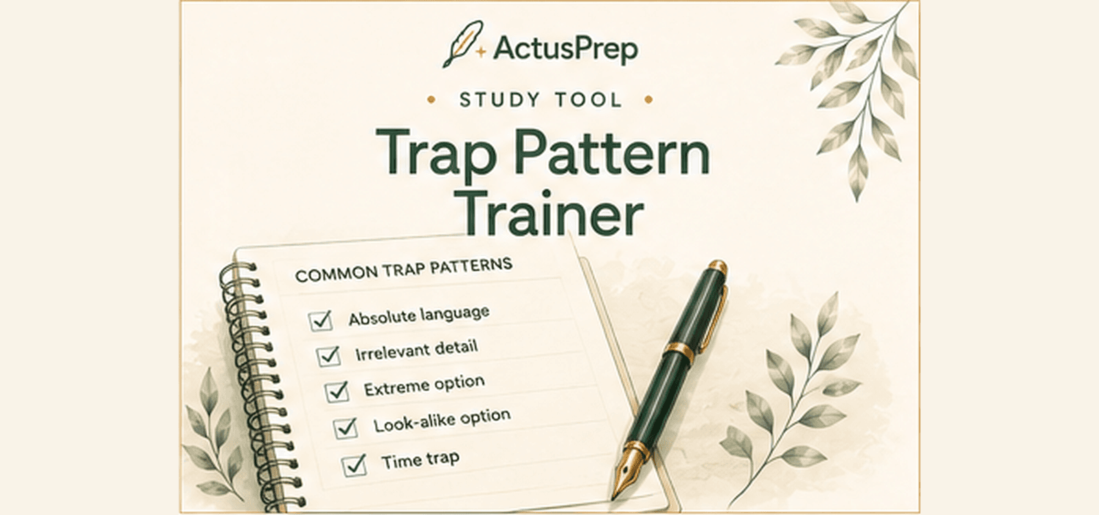 Trap Pattern Trainer Study Tool cover